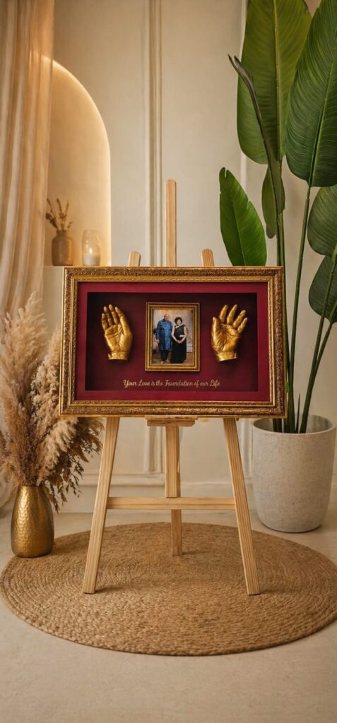 Grandparents and parents blessing hands 3D casting memorial art